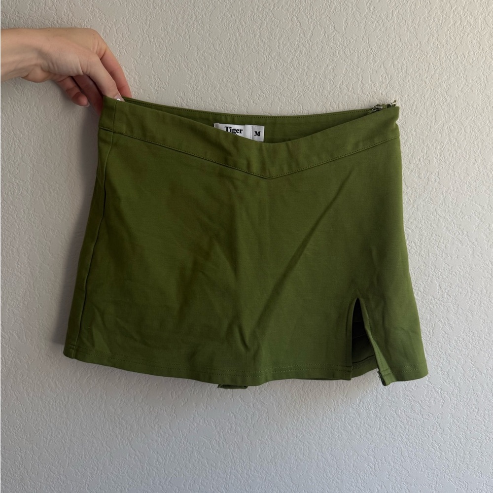 Tiger Mist Mini Skirt Green